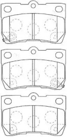 Комплект тормозных колодок (AISIN: A2N118)